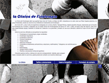 Tablet Screenshot of laclinicadefisioterapia.com